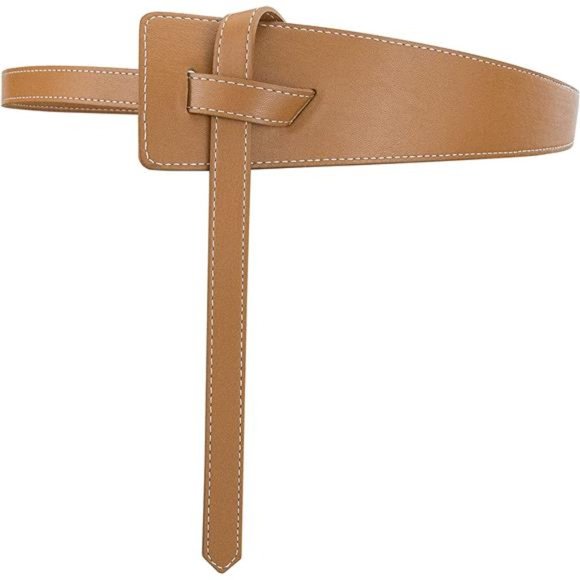 FGSS Fashion PU Leather Belts Tie a Knot Waist Belt (Fit waist size 25\